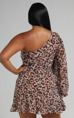 Showpo Sherlena One Shoulder Mini Dress In Leopard -Showpo Women's Clothing Store 7.RHEANNA X MAX X ANTHONY 10.12.2165571