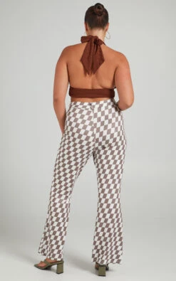 Showpo Lenny Mid Rise Pants In Brown Check 16 Showpo Lenny Mid Rise Pants In Brown Check -Showpo Women's Clothing Store 7 29.09.21 Mikayla x Lucy x Anthony11840