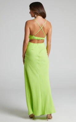 Showpo Reviena Cut Out Maxi Dress In Lime 17 Showpo Reviena Cut Out Maxi Dress In Lime -Showpo Women's Clothing Store 7 Reviena Cut Out Maxi Dress in Lime 2528SD22010123032529 7