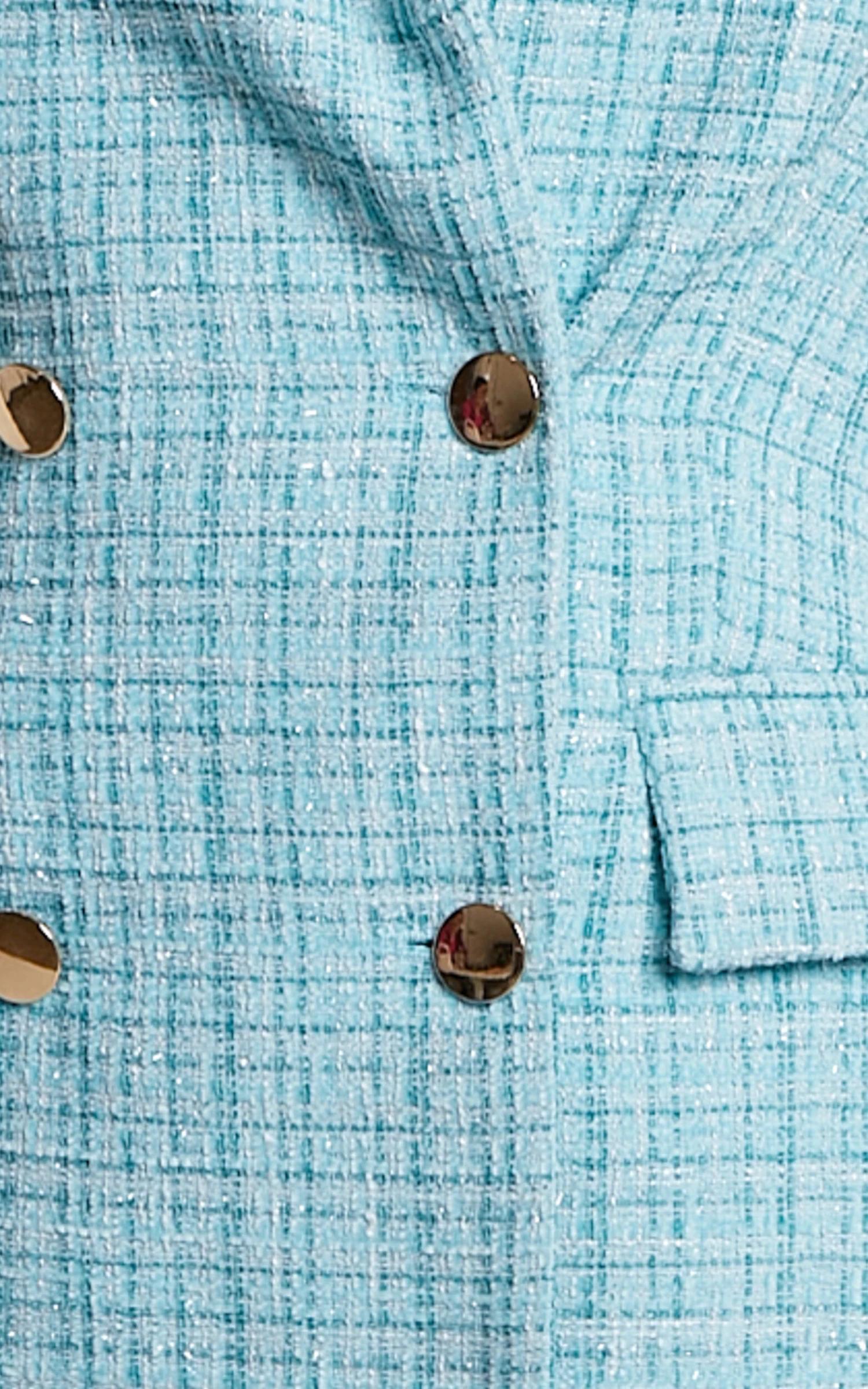 Showpo Sheba Blazer Dress - Tweed Sleeveless Mini Blazer Dress In Blue 9 Showpo Sheba Blazer Dress - Tweed Sleeveless Mini Blazer Dress In Blue - Image 9