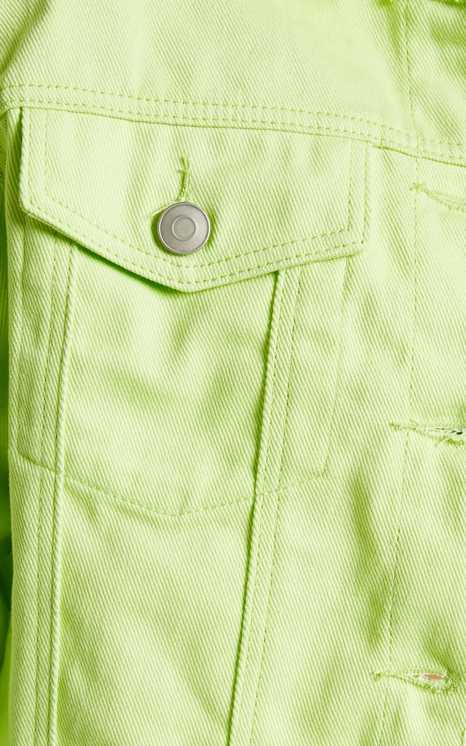 Showpo Eerika Denim Jacket In Lime 9 Showpo Eerika Denim Jacket In Lime - Image 9