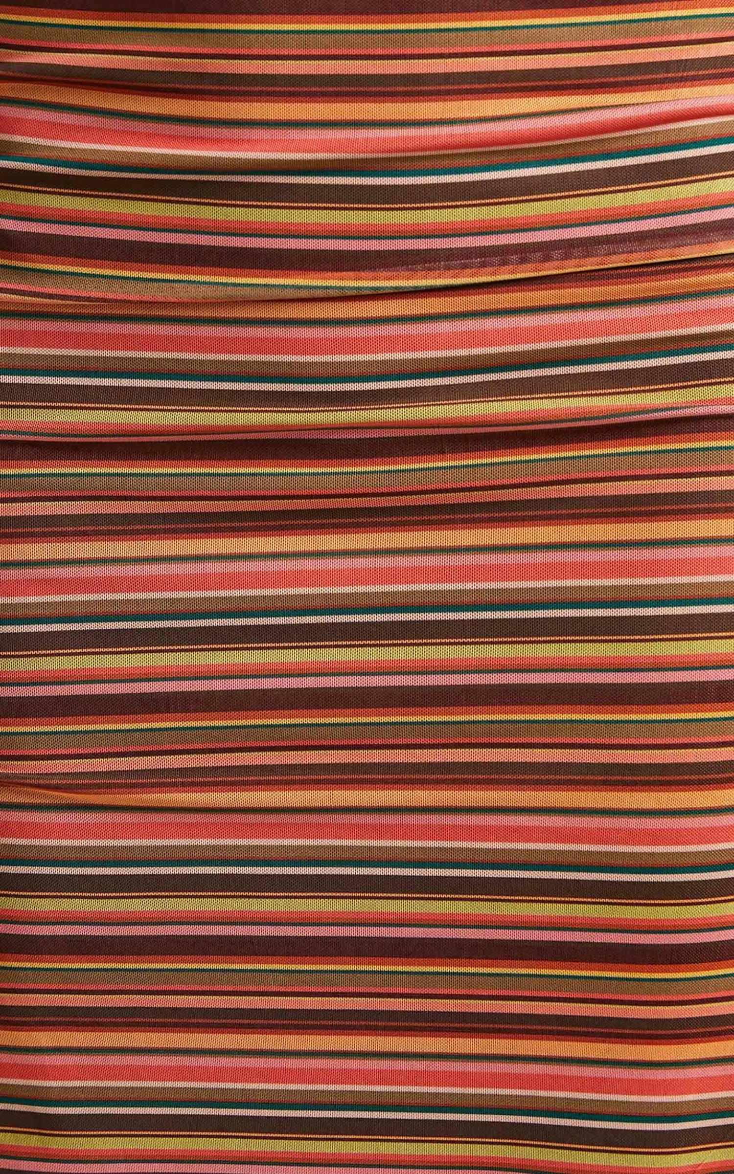 Showpo Marimar Halter Midi Dress In Multi Stripe 9 Showpo Marimar Halter Midi Dress In Multi Stripe - Image 9