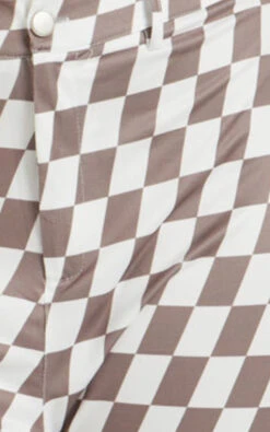 Showpo Lenny Mid Rise Pants In Brown Check 17 Showpo Lenny Mid Rise Pants In Brown Check -Showpo Women's Clothing Store 8 fabric