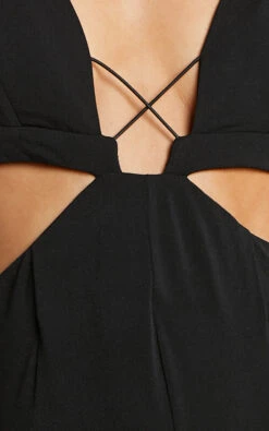 Showpo Benice Jumpsuit - Slender Strap Cut Out Wide Leg Jumpsuit In Black 17 Showpo Benice Jumpsuit - Slender Strap Cut Out Wide Leg Jumpsuit In Black -Showpo Women's Clothing Store 9 4
