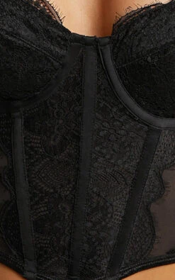 Showpo Zavey Bustier - Lace Corset Bustier In Black 17 Showpo Zavey Bustier - Lace Corset Bustier In Black -Showpo Women's Clothing Store 9 Fabric