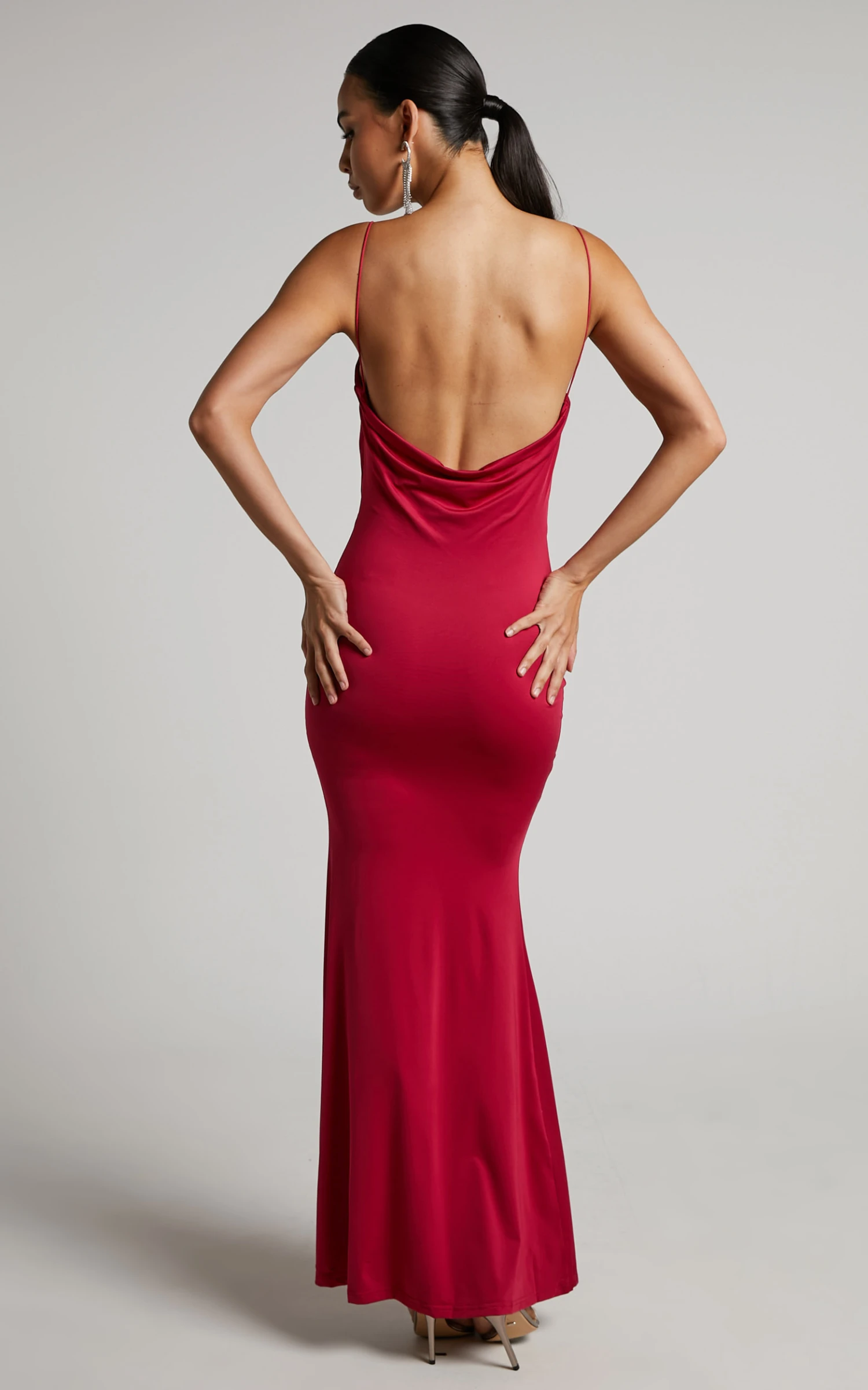 Showpo Tasteful Dress In Berry 8 Showpo Tasteful Dress In Berry - Image 8