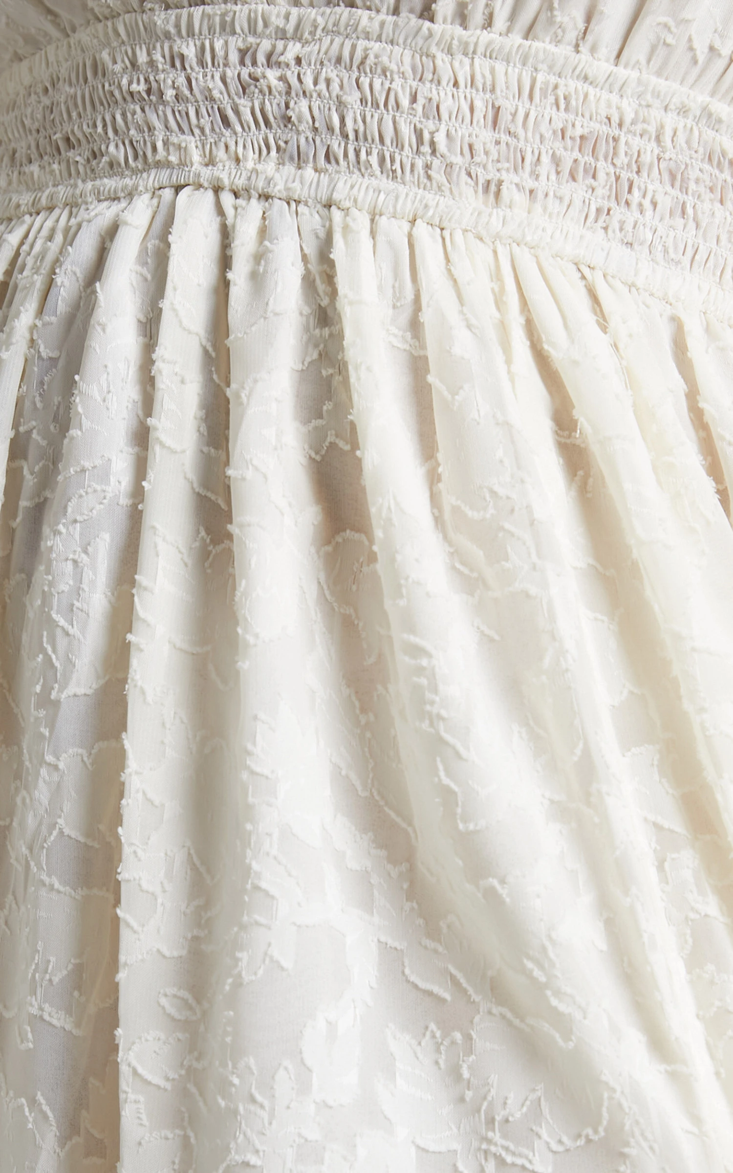 Showpo Abellita Plunge Neck Bishop Sleeve Broderie Trim Maxi Dress In Cream 6 Showpo Abellita Plunge Neck Bishop Sleeve Broderie Trim Maxi Dress In Cream - Image 6