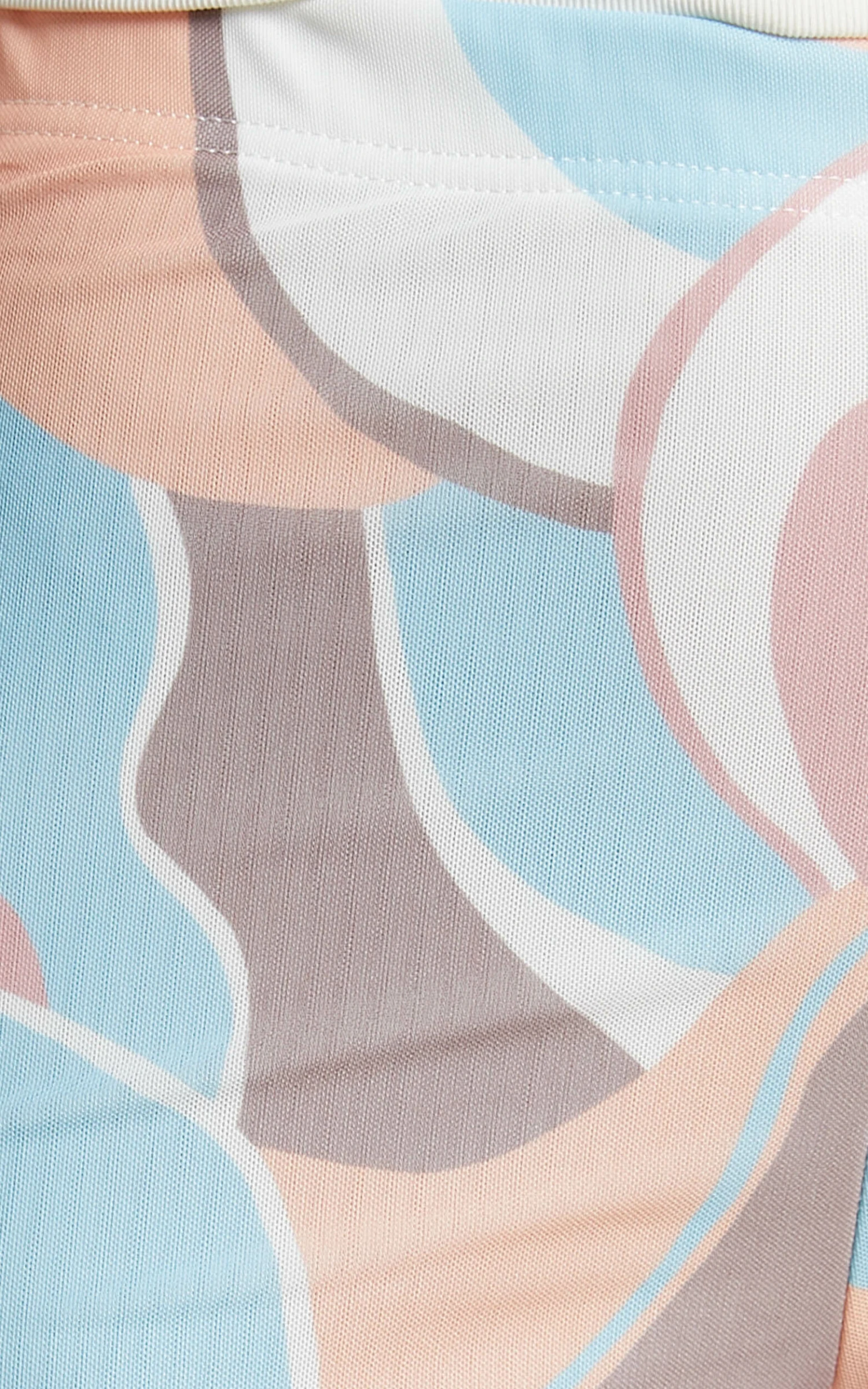 Showpo Adalene High Waisted Mesh Flare Pants In Stripe Print 9 Showpo Adalene High Waisted Mesh Flare Pants In Stripe Print - Image 9