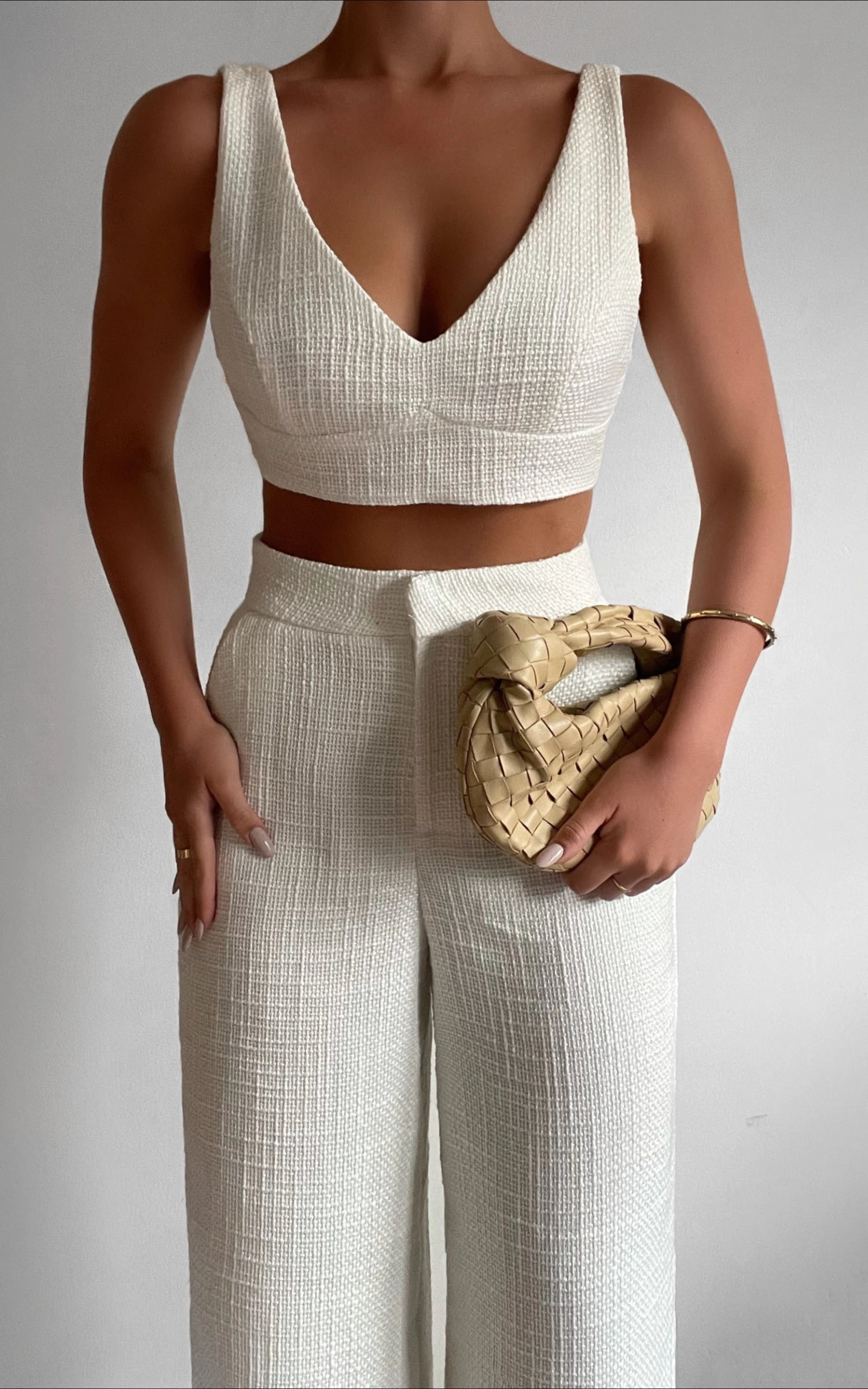 Showpo Adelaide Two Piece Wide Leg Set In White 2 Showpo Adelaide Two Piece Wide Leg Set In White - Image 2