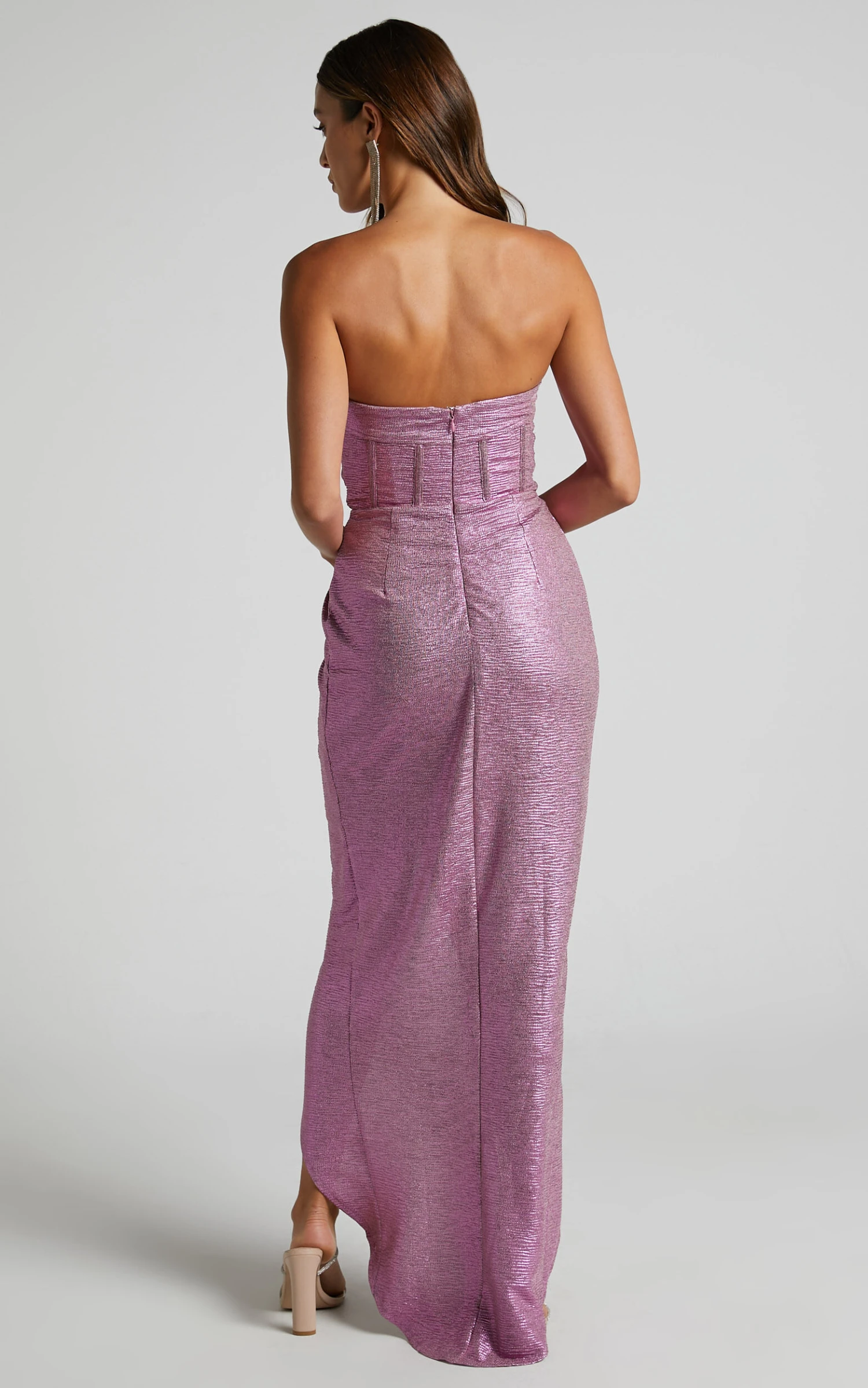 Showpo Adrie Strapless Corset Bodice Maxi Dress In Pink 7 Showpo Adrie Strapless Corset Bodice Maxi Dress In Pink - Image 7