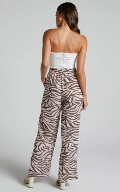 Showpo Aegir Pants - Mid Rise Relaxed Straight Leg Pants In Wild Zebra -Showpo Women's Clothing Store Aegir Relaxed Trousers in Wild Zebra 7