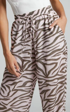Showpo Aegir Pants - Mid Rise Relaxed Straight Leg Pants In Wild Zebra -Showpo Women's Clothing Store Aegir Relaxed Trousers in Wild Zebra 8