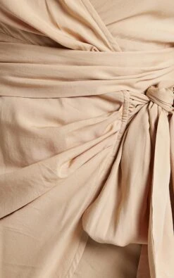 Showpo Aelwyd Long Sleeve Wrap Mini Dress In Sand 13 Showpo Aelwyd Long Sleeve Wrap Mini Dress In Sand -Showpo Women's Clothing Store Aelwyd LS Wrap Mini Dress in Sand 2528SD22030015022529 5