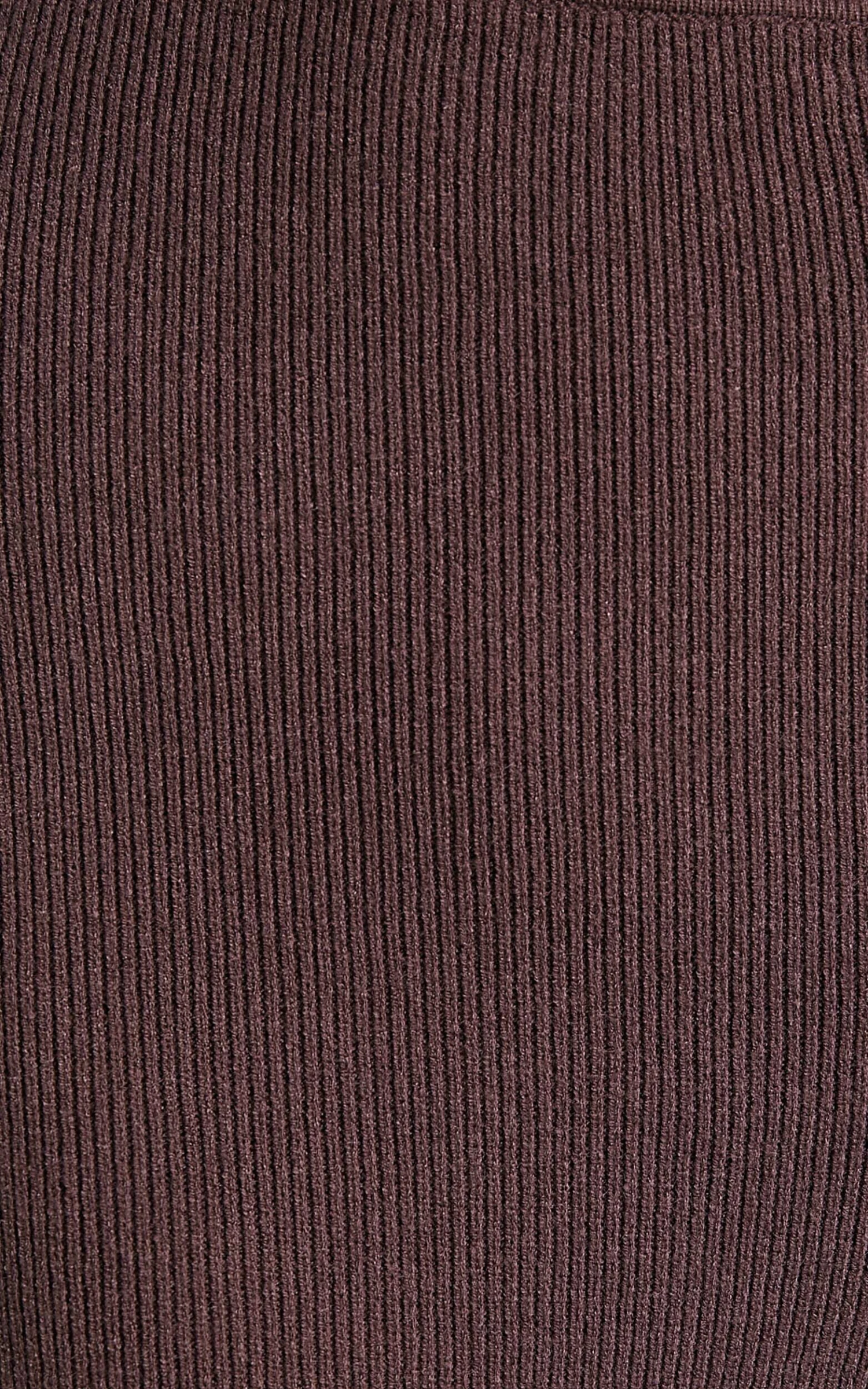 Showpo Alabama Midi Dress - Off One Shoulder Asymmetric Long Sleeve Knit Dress In Chocolate 9 Showpo Alabama Midi Dress - Off One Shoulder Asymmetric Long Sleeve Knit Dress In Chocolate - Image 9