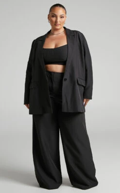 Showpo Alba Longline Blazer In Black 13 Showpo Alba Longline Blazer In Black -Showpo Women's Clothing Store Alba Longline Blazer in Black 2528SO22070001022529