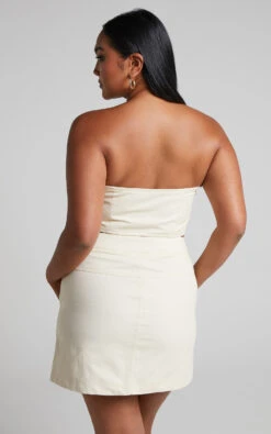 Showpo Alesana Mini Skirt - Button Through A-line Skirt In Cream 10 Showpo Alesana Mini Skirt - Button Through A-line Skirt In Cream -Showpo Women's Clothing Store Alesana Button Through A line Mini Skirt in Cream 2528SB22090005022529 5