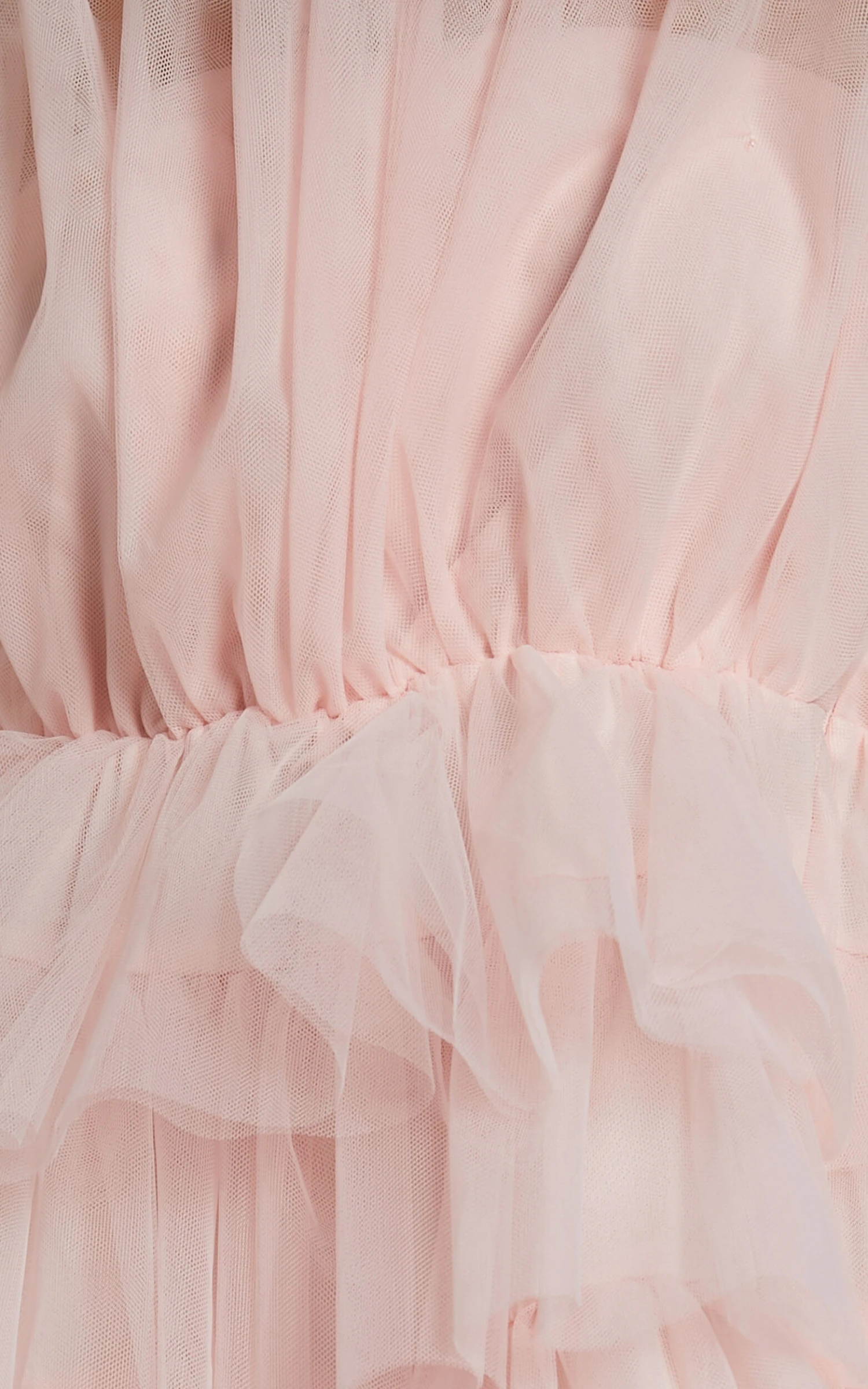 Showpo Allora Tiered Tulle Fit And Flare Mini Dress In Pale Pink 9 Showpo Allora Tiered Tulle Fit And Flare Mini Dress In Pale Pink - Image 9