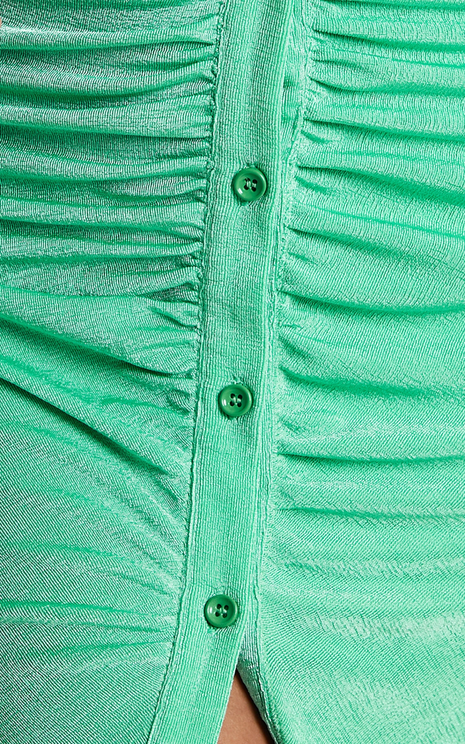 Showpo Almida Collared Button Down Dress In Green 9 Showpo Almida Collared Button Down Dress In Green - Image 9