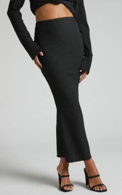 Showpo Althea Midi Skirt In Black 10 Showpo Althea Midi Skirt In Black -Showpo Women's Clothing Store Althea Midi Skirt in Black 2