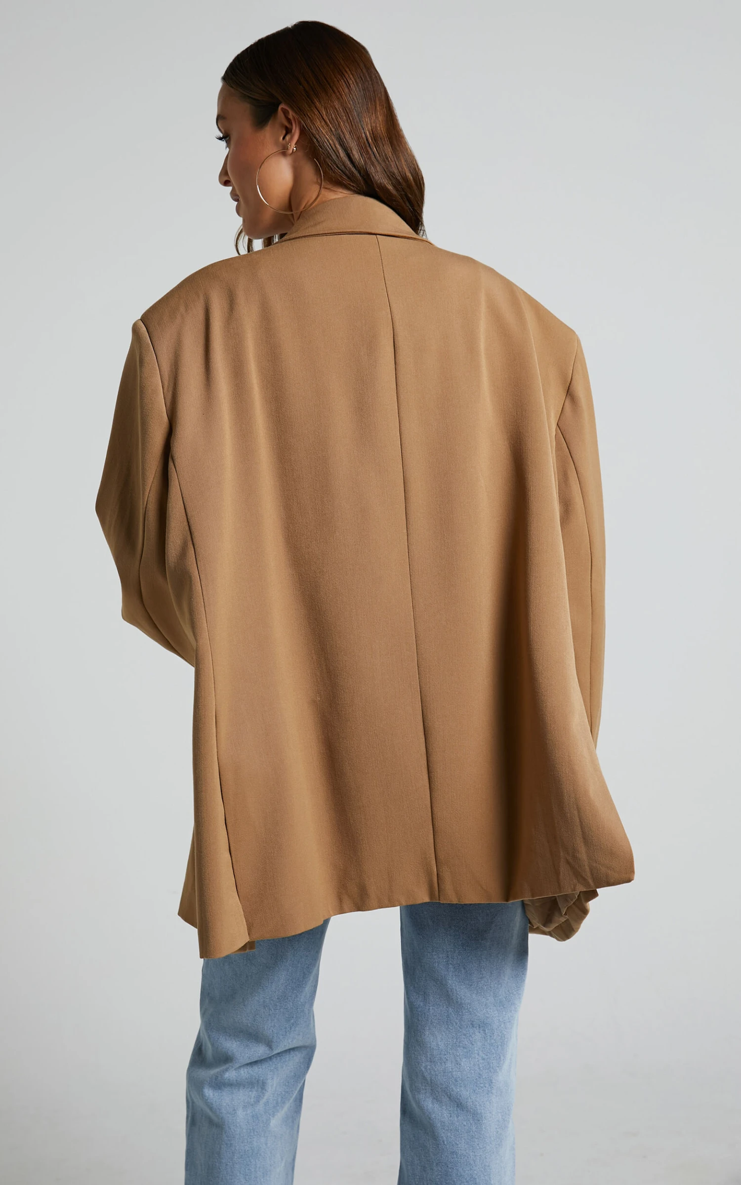 Showpo Amalea Oversized Boyfriend Blazer In Mocha 7 Showpo Amalea Oversized Boyfriend Blazer In Mocha - Image 7