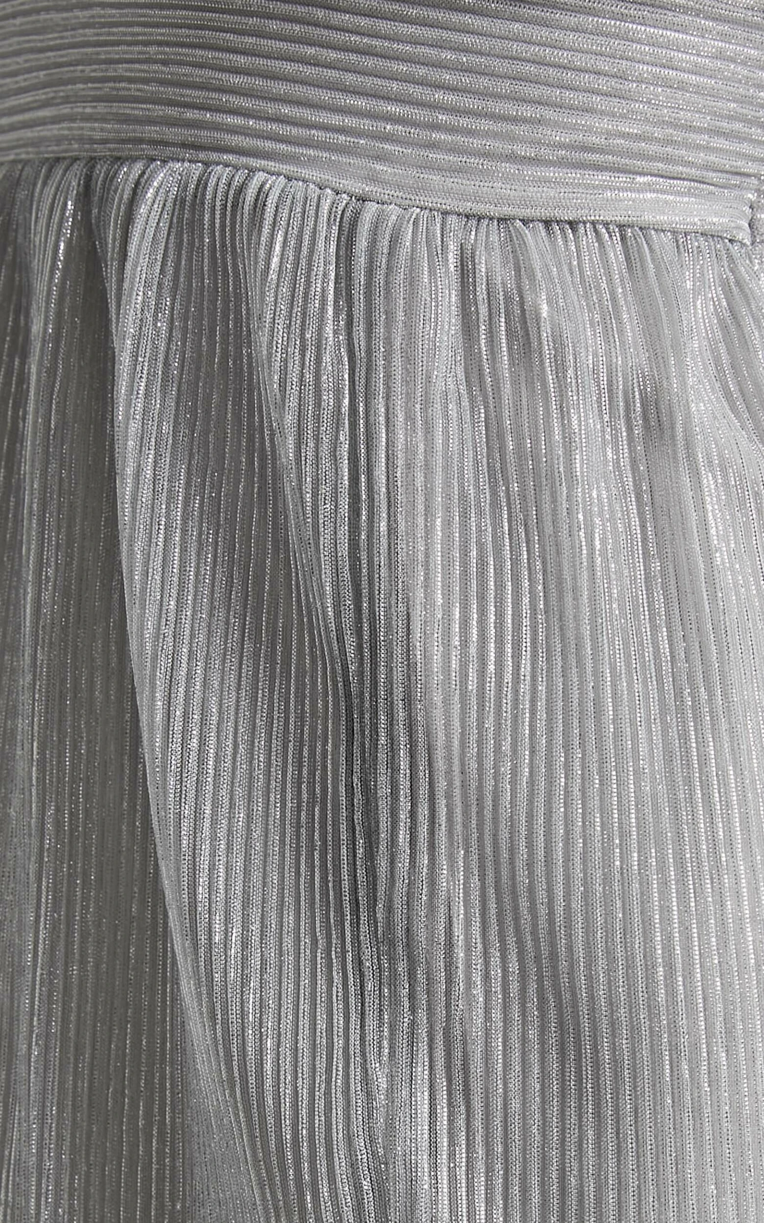 Showpo Anicee Cut Out One Shoulder Plisse Maxi Dress In Silver 7 Showpo Anicee Cut Out One Shoulder Plisse Maxi Dress In Silver - Image 7