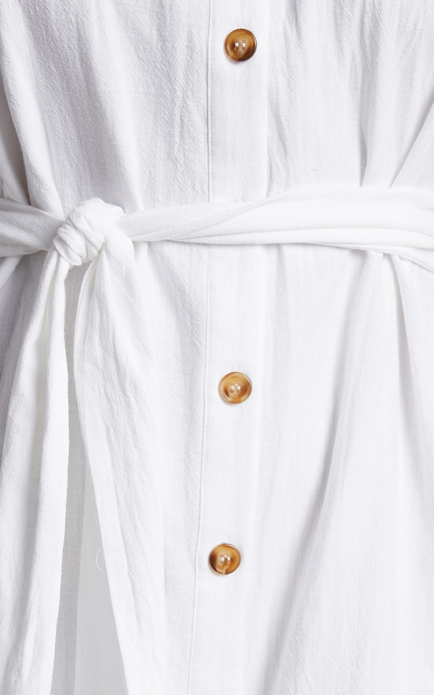 Showpo Anka Midi Dress - Off Shoulder Tie Waist Button Down Dress In White 6 Showpo Anka Midi Dress - Off Shoulder Tie Waist Button Down Dress In White - Image 6