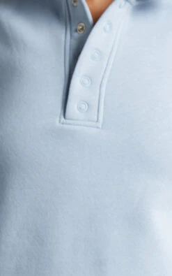 Showpo Annie Fleece Collared Sweatshirt In Blue -Showpo Women's Clothing Store Annie Fleece Collared Sweater in Blue 2528SO22040011032529 6