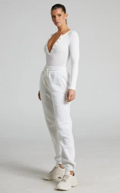 Showpo Annie Fleece Track Pants In Grey Marle -Showpo Women's Clothing Store Annie Fleece Track Pant in Grey Marle 2528SB22040033032529 1