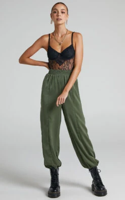 Showpo Antonella High Waisted Elasticated Pant In Olive 13 Showpo Antonella High Waisted Elasticated Pant In Olive -Showpo Women's Clothing Store Antonella Elasticated Pant in Olive 2528SB22030014022529 6