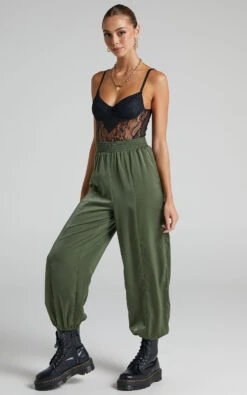 Showpo Antonella High Waisted Elasticated Pant In Olive 15 Showpo Antonella High Waisted Elasticated Pant In Olive -Showpo Women's Clothing Store Antonella Elasticated Pant in Olive 2528SB22030014022529 9