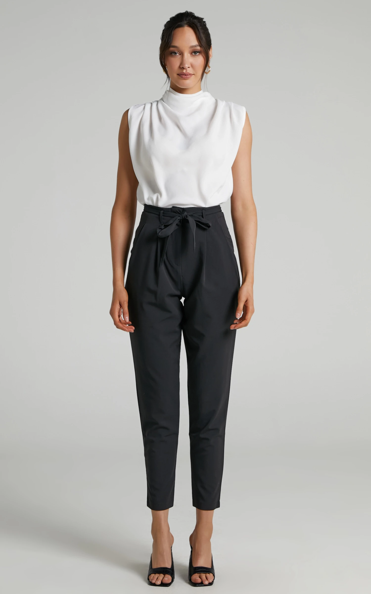 Showpo Arianae High Neck Top In White 5 Showpo Arianae High Neck Top In White - Image 5