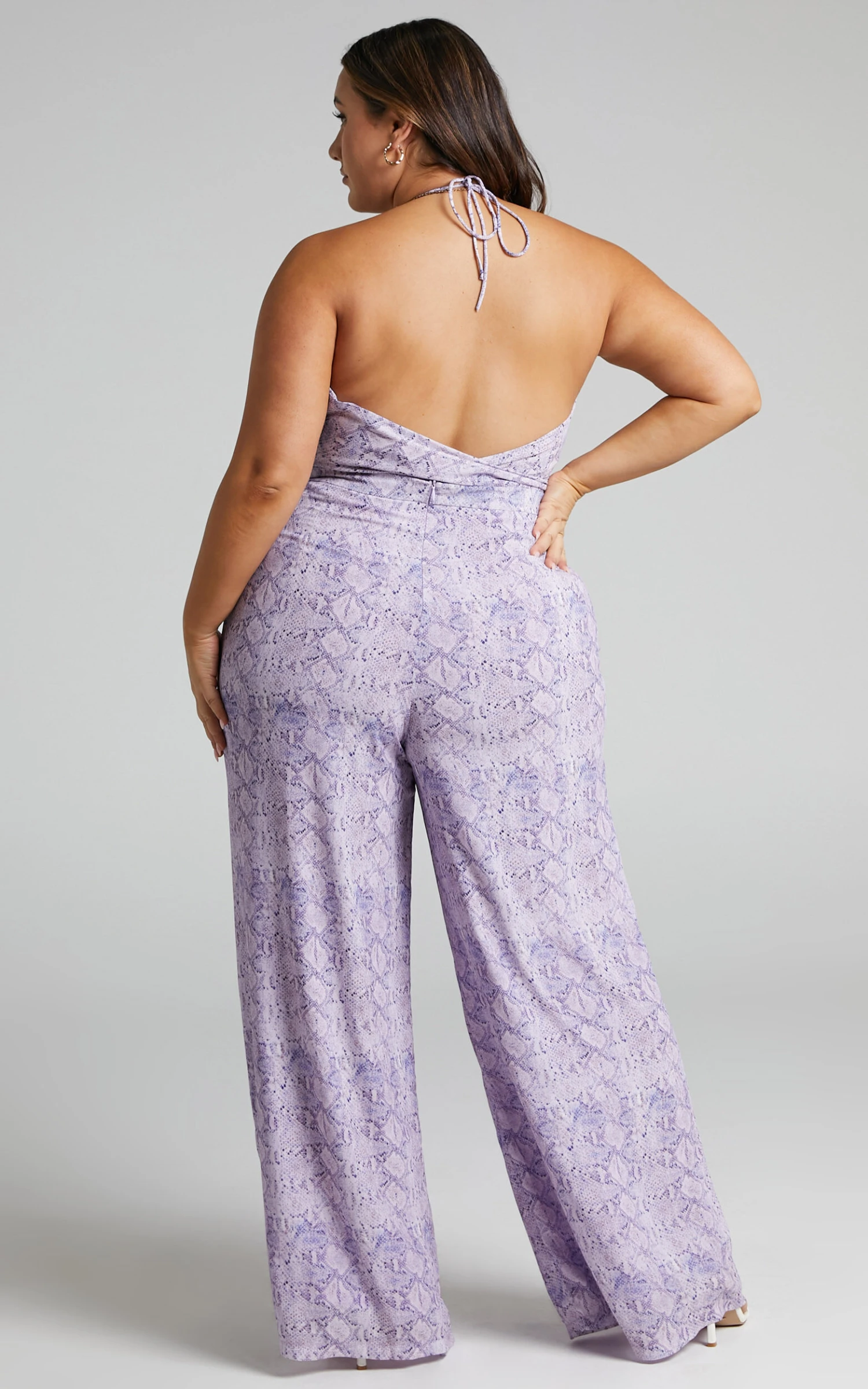 Showpo Ariha High Waist Wide Leg Pants In Lilac Snake Print 8 Showpo Ariha High Waist Wide Leg Pants In Lilac Snake Print - Image 8