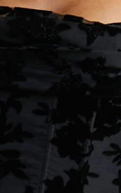 Showpo Arisa Off Shoulder Velvet Burnout Long Sleeve Top In Black 15 Showpo Arisa Off Shoulder Velvet Burnout Long Sleeve Top In Black -Showpo Women's Clothing Store Arisa off shoulder velvet burnout long sleeve top in Black 2 fabric swatch