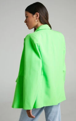 Showpo Ashesha Tailored Suiting Blazer In Green 14 Showpo Ashesha Tailored Suiting Blazer In Green -Showpo Women's Clothing Store Ashesha Tailored Suiting Blazer in Green 2528SO21120001042529 4