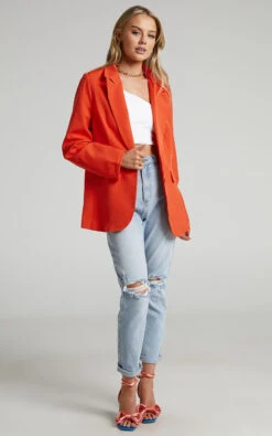 Showpo Ashesha Tailored Suiting Blazer In Oxy Fire 12 Showpo Ashesha Tailored Suiting Blazer In Oxy Fire -Showpo Women's Clothing Store Ashesha Tailored Suiting Blazer in Oxy Fire 2528SO21120001052529 252812529