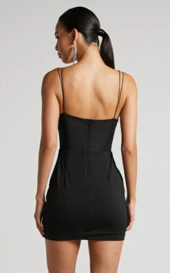 Showpo Benice Mini Dress - Slender Strap Mesh Bodice Dress In Black 16 Showpo Benice Mini Dress - Slender Strap Mesh Bodice Dress In Black -Showpo Women's Clothing Store Benice Strappy Contrast Mesh Mini Dress in Black 28