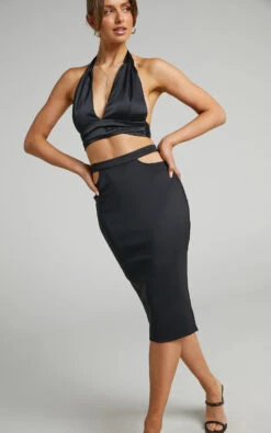 Showpo Bevin Waist Cutout Midi Skirt In Black 11 Showpo Bevin Waist Cutout Midi Skirt In Black -Showpo Women's Clothing Store Bevin Waist Cutout Midi Skirt in Black 2528SB21050006012529 10