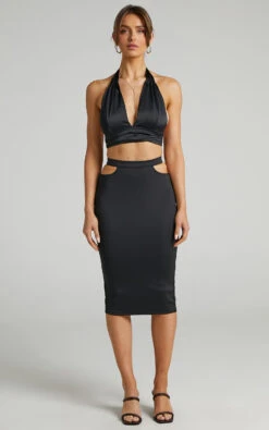Showpo Bevin Waist Cutout Midi Skirt In Black 13 Showpo Bevin Waist Cutout Midi Skirt In Black -Showpo Women's Clothing Store Bevin Waist Cutout Midi Skirt in Black 2528SB21050006012529 4