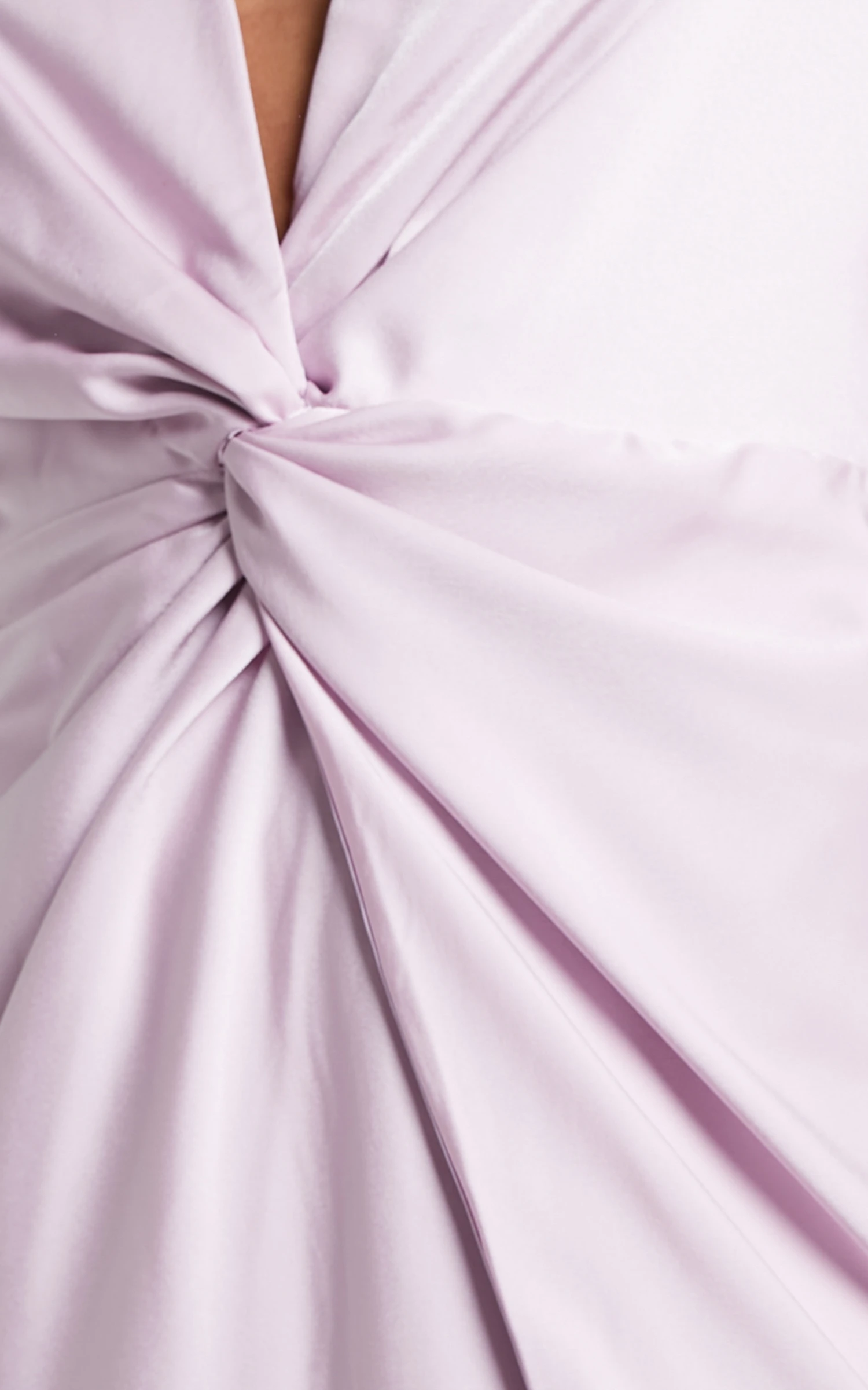 Showpo Billie Twist Front Mini Dress With Long Puff Sleeves In Icy Pink 8 Showpo Billie Twist Front Mini Dress With Long Puff Sleeves In Icy Pink - Image 8