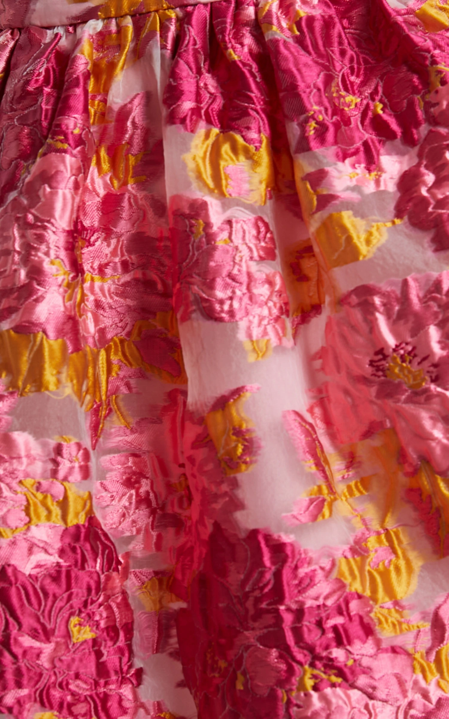 Showpo Brailey Full Mini Skirt In Pink Jacquard 8 Showpo Brailey Full Mini Skirt In Pink Jacquard - Image 8