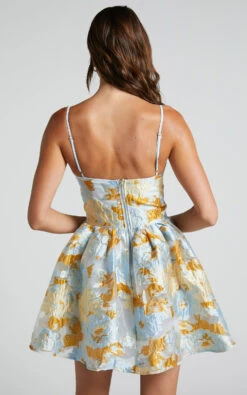 Showpo Brailey Mini Dress - Sweetheart Bustier Dress In Blue Jacquard 14 Showpo Brailey Mini Dress - Sweetheart Bustier Dress In Blue Jacquard -Showpo Women's Clothing Store Brailey Mini Dress Sweetheart Bustier Dress in Blue Jacquard 4