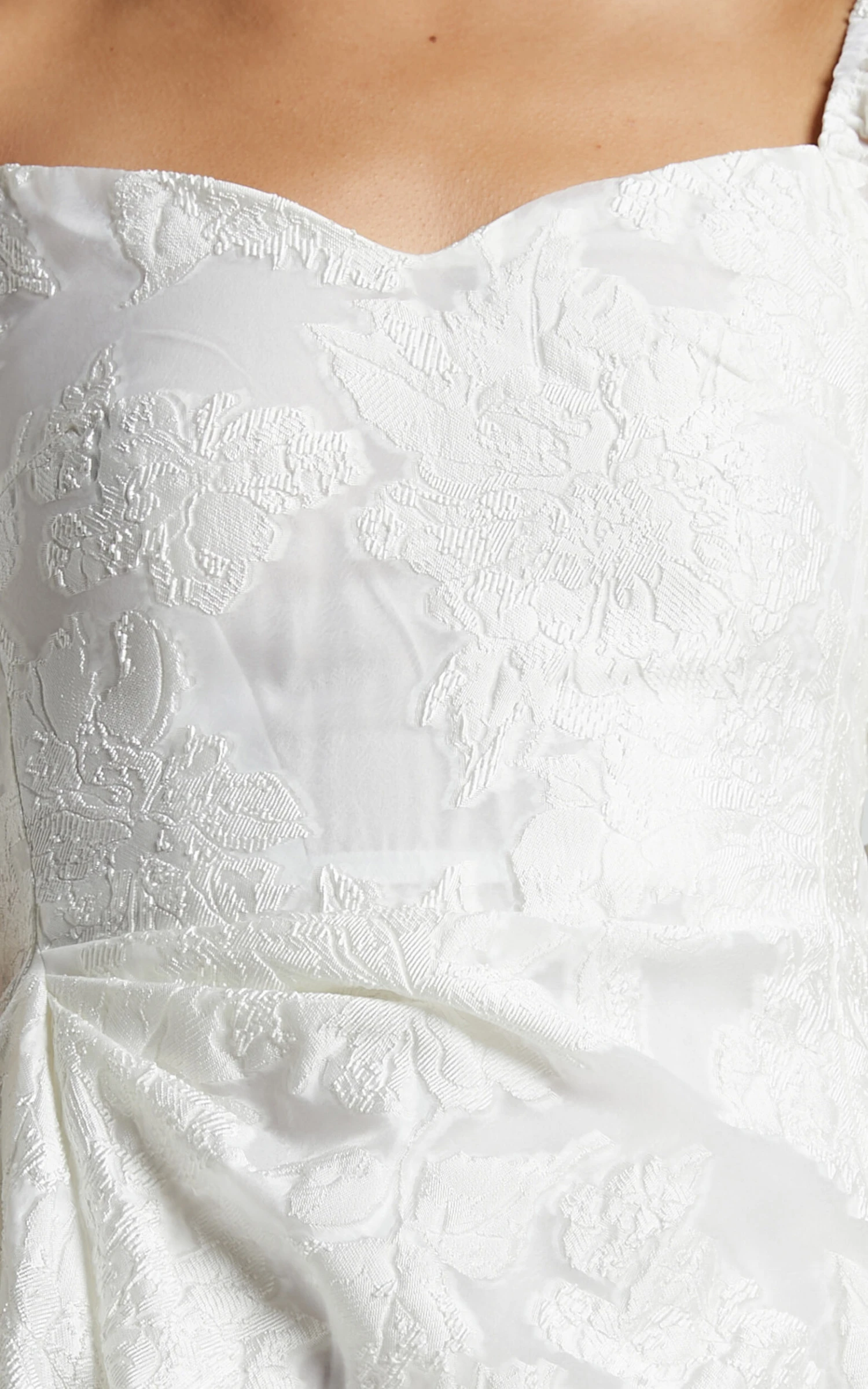 Showpo Brailey Mini Dress - Puff Sleeve Fit And Flare Dress In White 8 Showpo Brailey Mini Dress - Puff Sleeve Fit And Flare Dress In White - Image 8