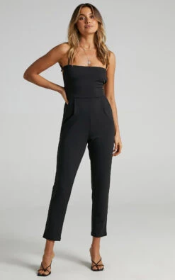 Showpo Brinkley Strappy Open Back Jumpsuit In Black 13 Showpo Brinkley Strappy Open Back Jumpsuit In Black -Showpo Women's Clothing Store Brinkley Strappy Open Back Jumpsuit in Black SP21010005 34