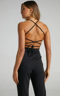 Showpo Brinkley Strappy Open Back Jumpsuit In Black 16 Showpo Brinkley Strappy Open Back Jumpsuit In Black -Showpo Women's Clothing Store Brinkley Strappy Open Back Jumpsuit in Black SP21010005 40