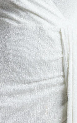 Showpo Claudilyn Mini Dress - Sequin Drape Detail Long Sleeve Faux Wrap Dress In White 17 Showpo Claudilyn Mini Dress - Sequin Drape Detail Long Sleeve Faux Wrap Dress In White -Showpo Women's Clothing Store CLAUDILYN MINI DRESS SEQUIN DRAPE DETAIL LONG SLEEVE FAUX WRAP DRESS IN WHITE 9
