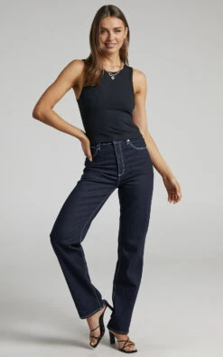 Showpo Cant You Tell Ribbed Tank Top In Black -Showpo Women's Clothing Store Cant You Tell Ribbed Tank Top in Black 2528S009222012529