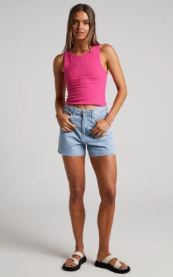 Showpo Cant You Tell Ribbed Tank Top In Hot Pink -Showpo Women's Clothing Store Cant You Tell Ribbed Tank Top in Hot Pink 2528S009222102529 1