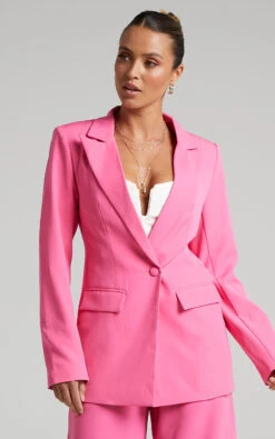 Showpo Eleasha Tailored Suiting Blazer In Hot Pink 14 Showpo Eleasha Tailored Suiting Blazer In Hot Pink -Showpo Women's Clothing Store Caroline Tailored Two Piece Suiting Set in Hot Pink 2528SC21100003012529 11