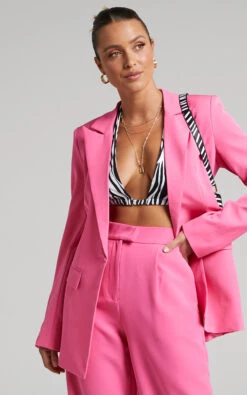 Showpo Eleasha Tailored Suiting Blazer In Hot Pink 12 Showpo Eleasha Tailored Suiting Blazer In Hot Pink -Showpo Women's Clothing Store Caroline Tailored Two Piece Suiting Set in Hot Pink 2528SC21100003012529 13