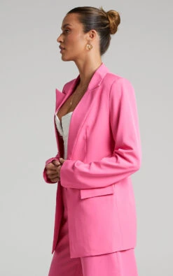 Showpo Eleasha Tailored Suiting Blazer In Hot Pink 16 Showpo Eleasha Tailored Suiting Blazer In Hot Pink -Showpo Women's Clothing Store Caroline Tailored Two Piece Suiting Set in Hot Pink 2528SC21100003012529 7